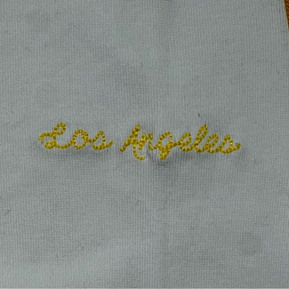 FRAME Denim T-shirt Short Cap Sleeve "Los Angeles" Size M - Picture 6 of 9